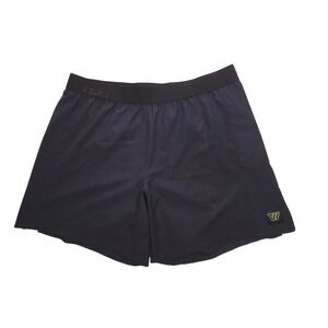 Wolaco Athletic Shorts Men XXL Navy Blue Excellent Zipper Pocket Way Of Life